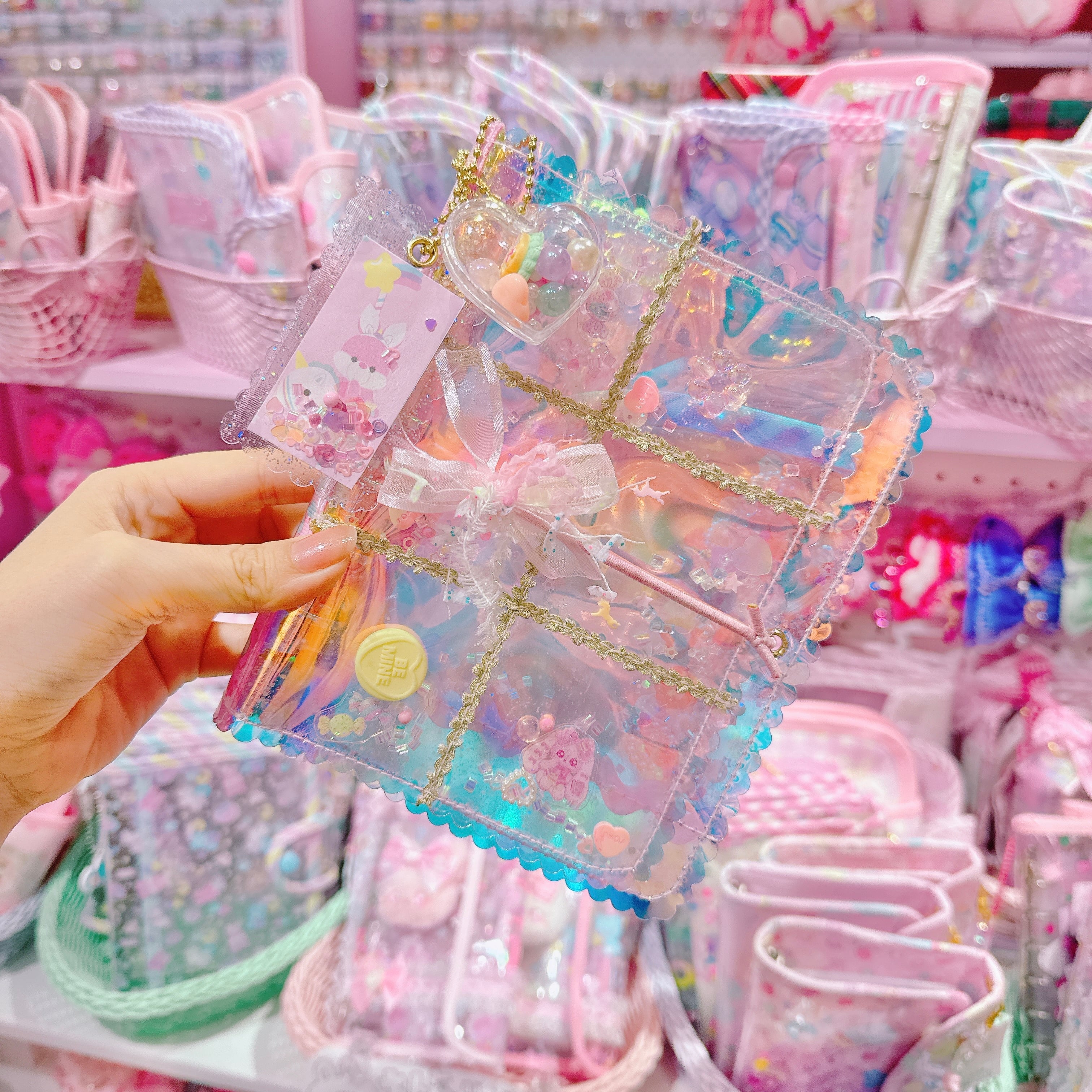 【K2】80-1キラキラA7シール帳（６穴）