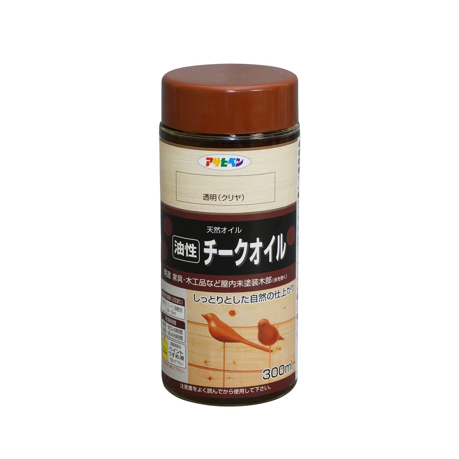 【特価処分】アサヒペン チークオイル 300ML 透明(クリヤ)
