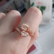 ハンドモチーフ ストーン リング 90024