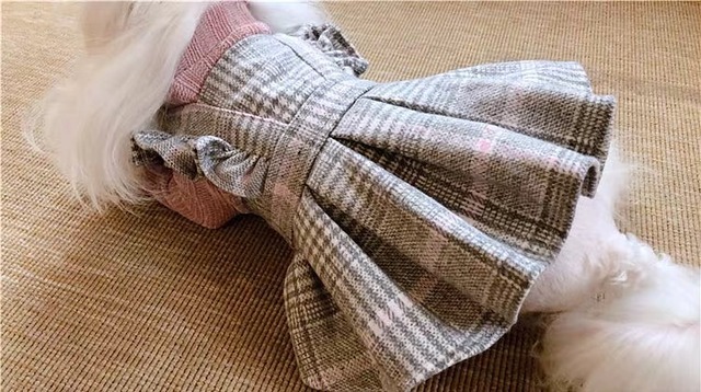 袖フリルチェックワンピース(インナーは別売り)