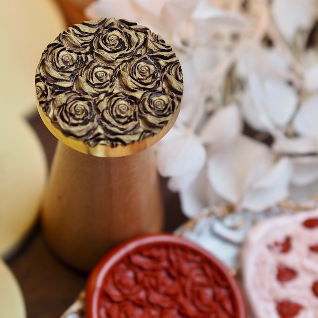 薔薇の群れ｜Cluster of Roses 25mm・シーリングスタンプ