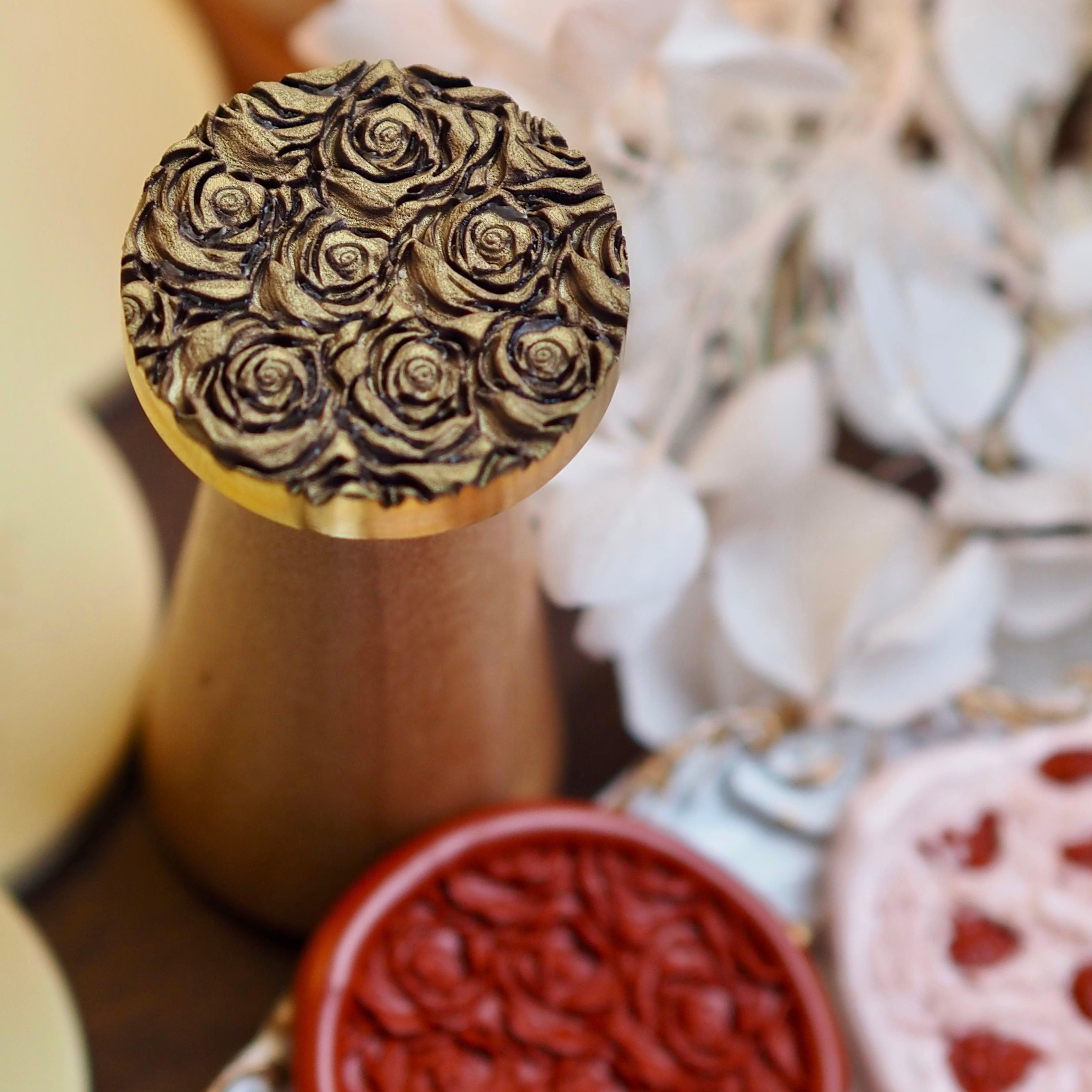 薔薇の群れ|Cluster of Roses 25mm・シーリングスタンプ