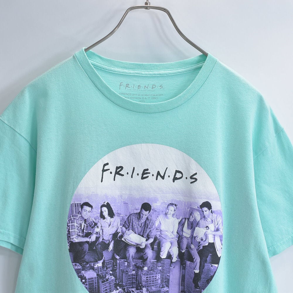 00s~ F・R・I・E・N・D・S フレンズ フォトプリント Tシャツ 半袖 海外ドラマ テレビ 映画 ムービー カットソー USA アメリカ古着 メンズMサイズ