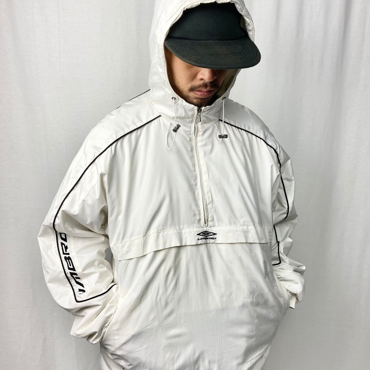 00年代 UMBRO アンブロ テックナイロンプルオーバー アノラック  