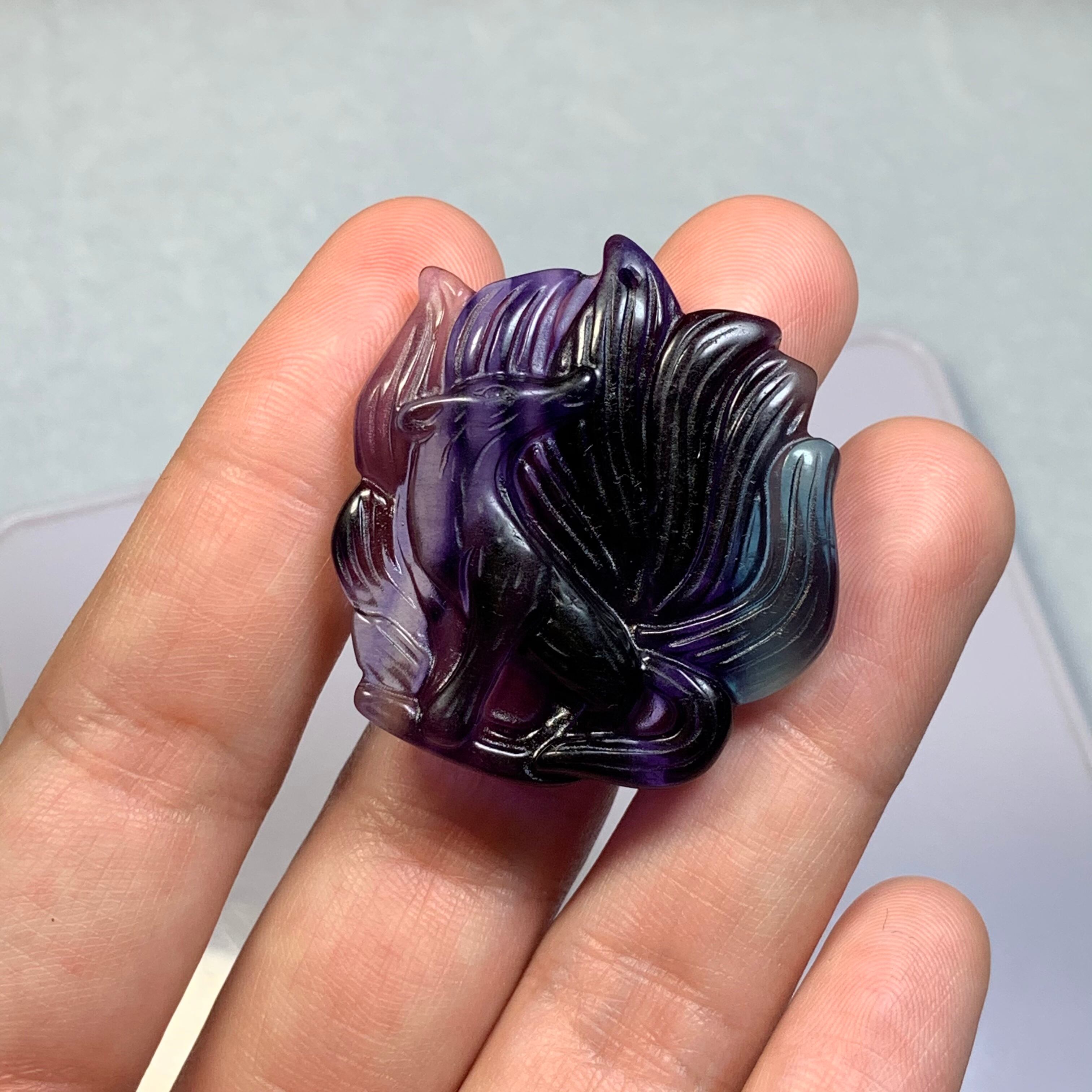 1.九尾狐☆狐フローライト ペンダントトップ | Naturaltreasure