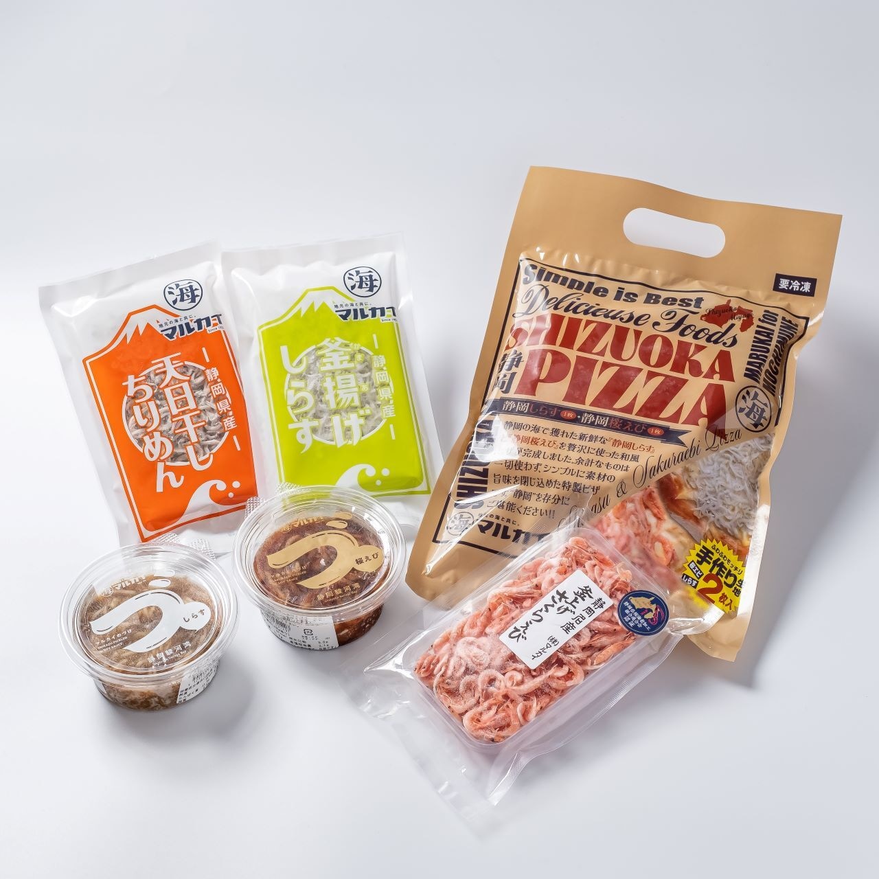 【静岡市】用宗しらすマルカイの「しらすと桜えびを堪能できる贅沢セット」[Shizuoka City] "A plentiful set of shirasu and sakura shrimps” from Mochimune shirasu Marukai