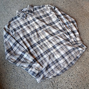 チェック ポリコットンシャツ used [304010]