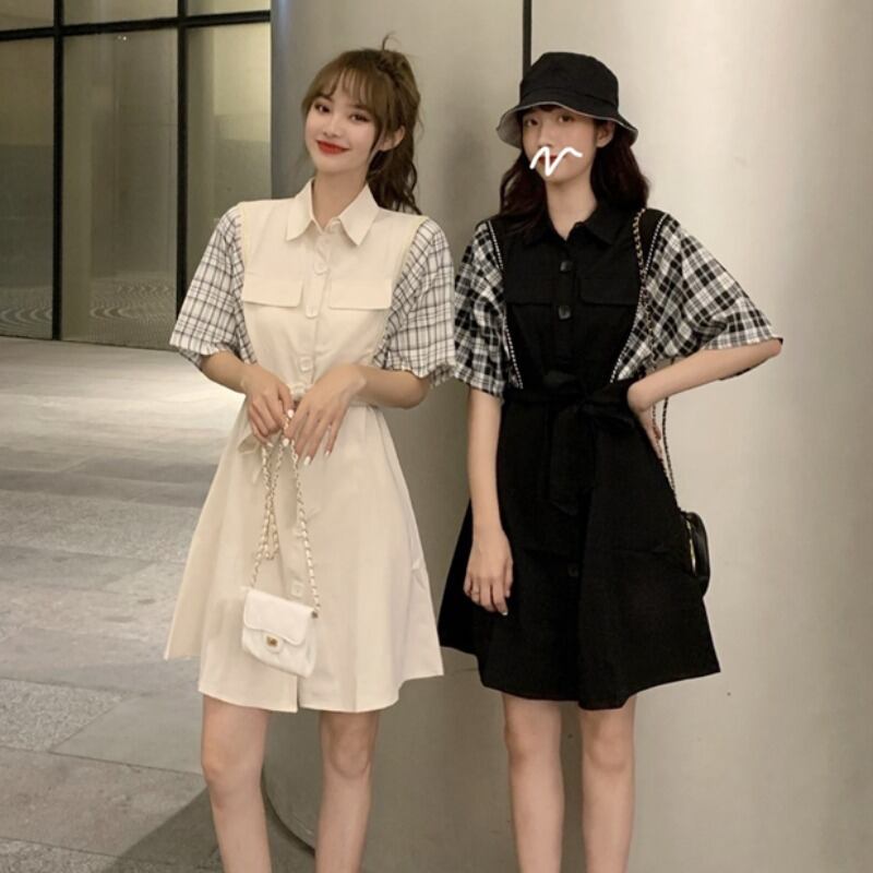 サマーハイウェストウェストルーズスリムドレス ブラックスカート 夏物 YY-ファッション25051715582