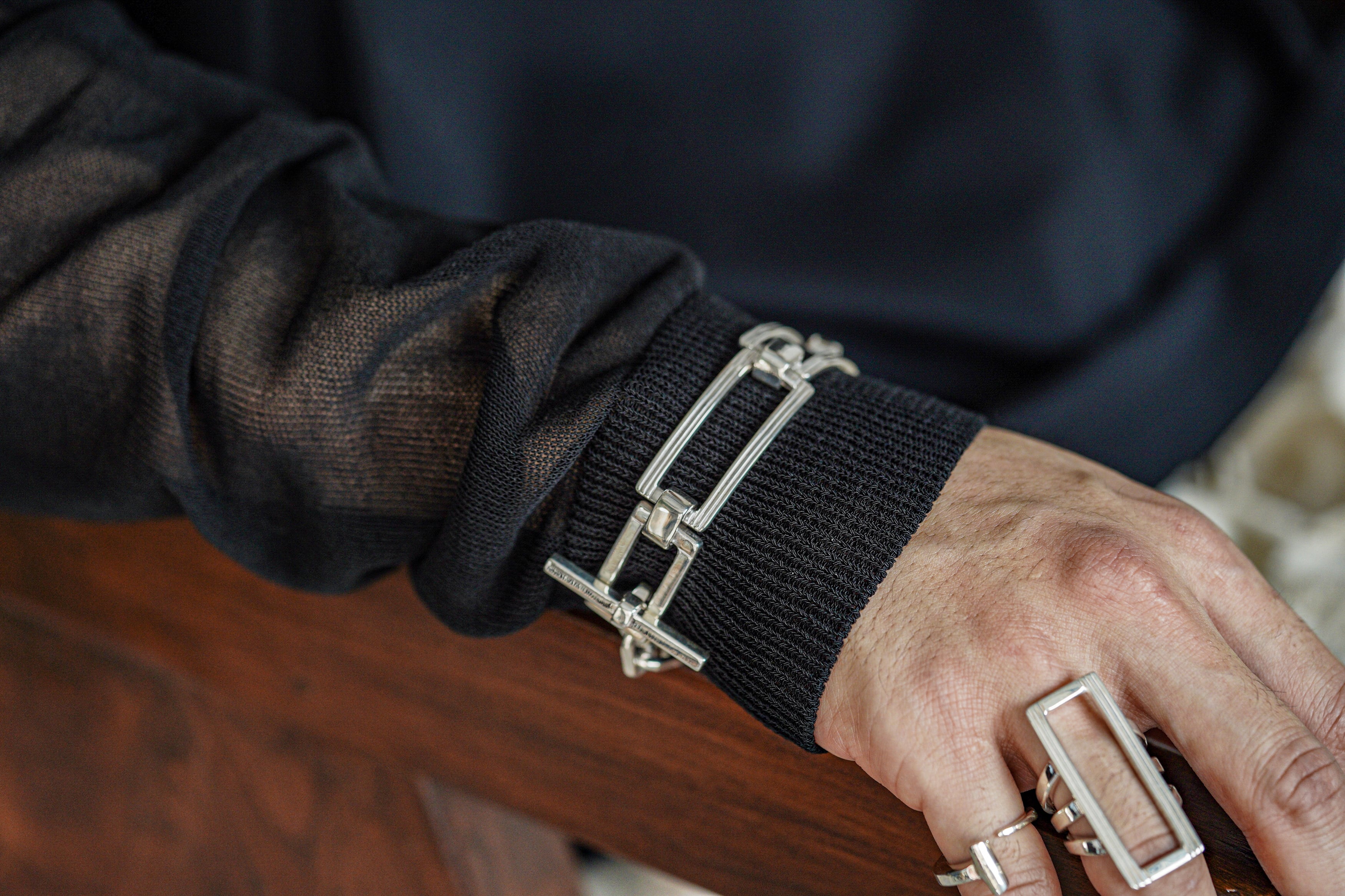 小波津志　ブレスレット BN-054 Hook connect bracelet gradually (XLARGE) | WAKAN