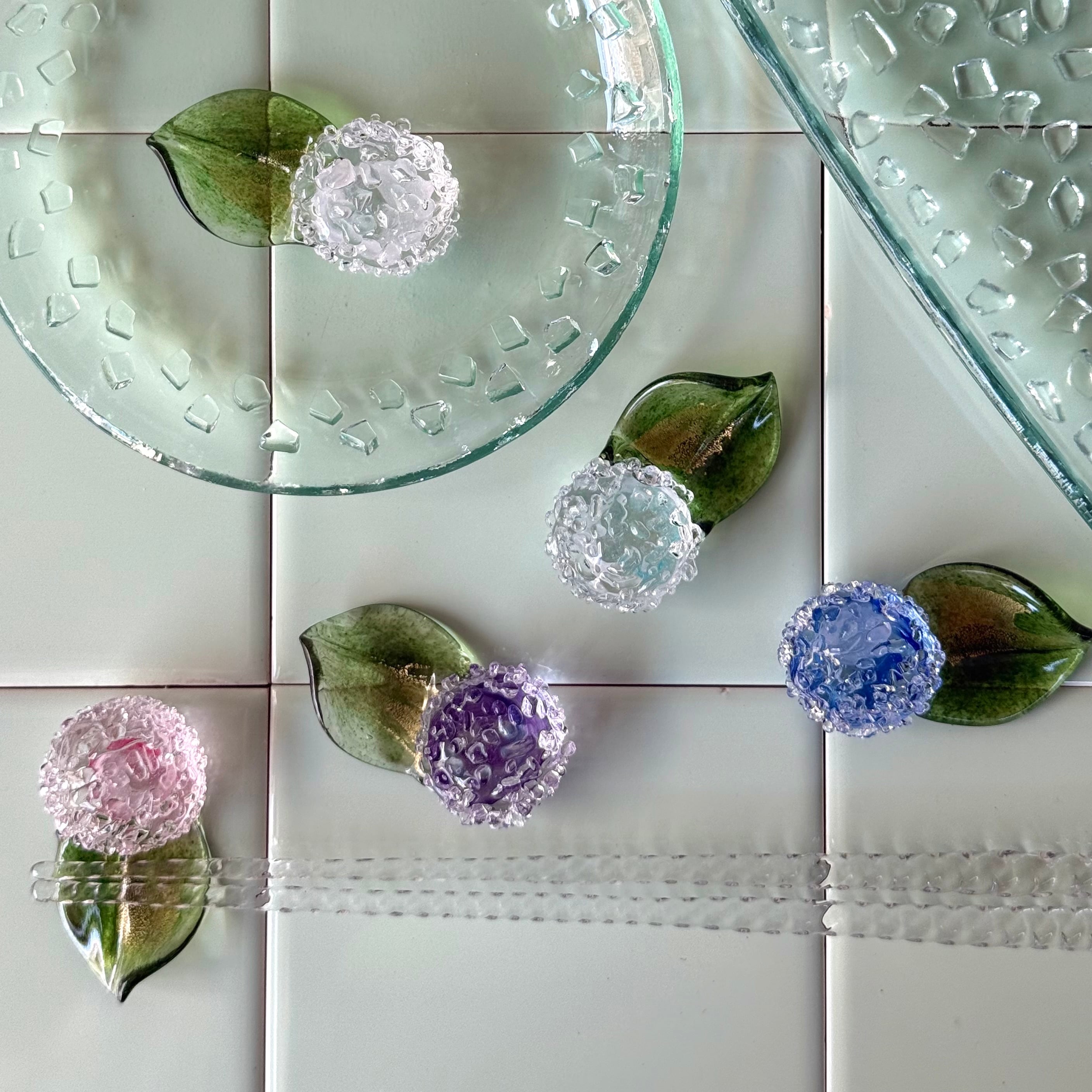 伊藤ナツキ 紫陽花（水色）箸置き | Pay ID
