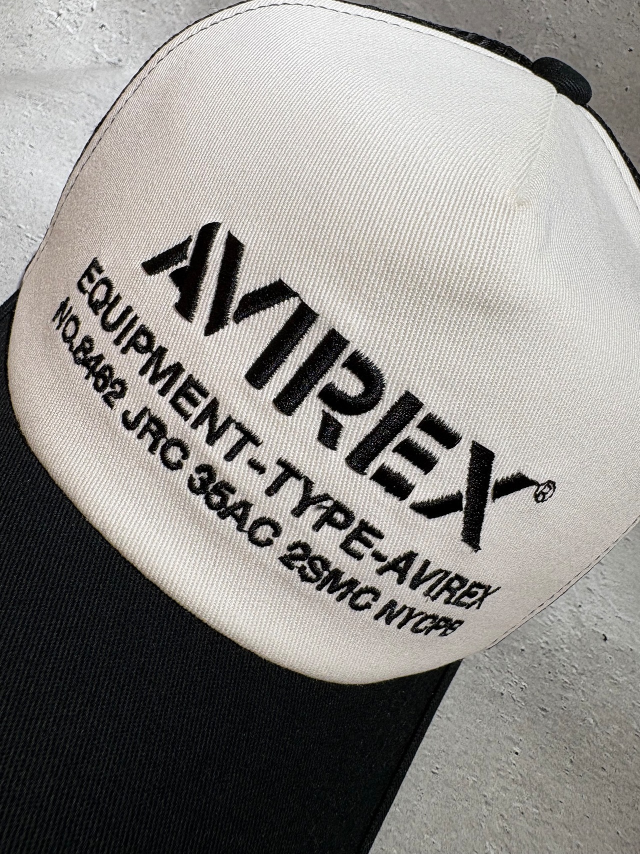 AVIREX / アヴィレックス NUMBERING MESH CAP  メッシュキャップ ホワイト ビックサイズ