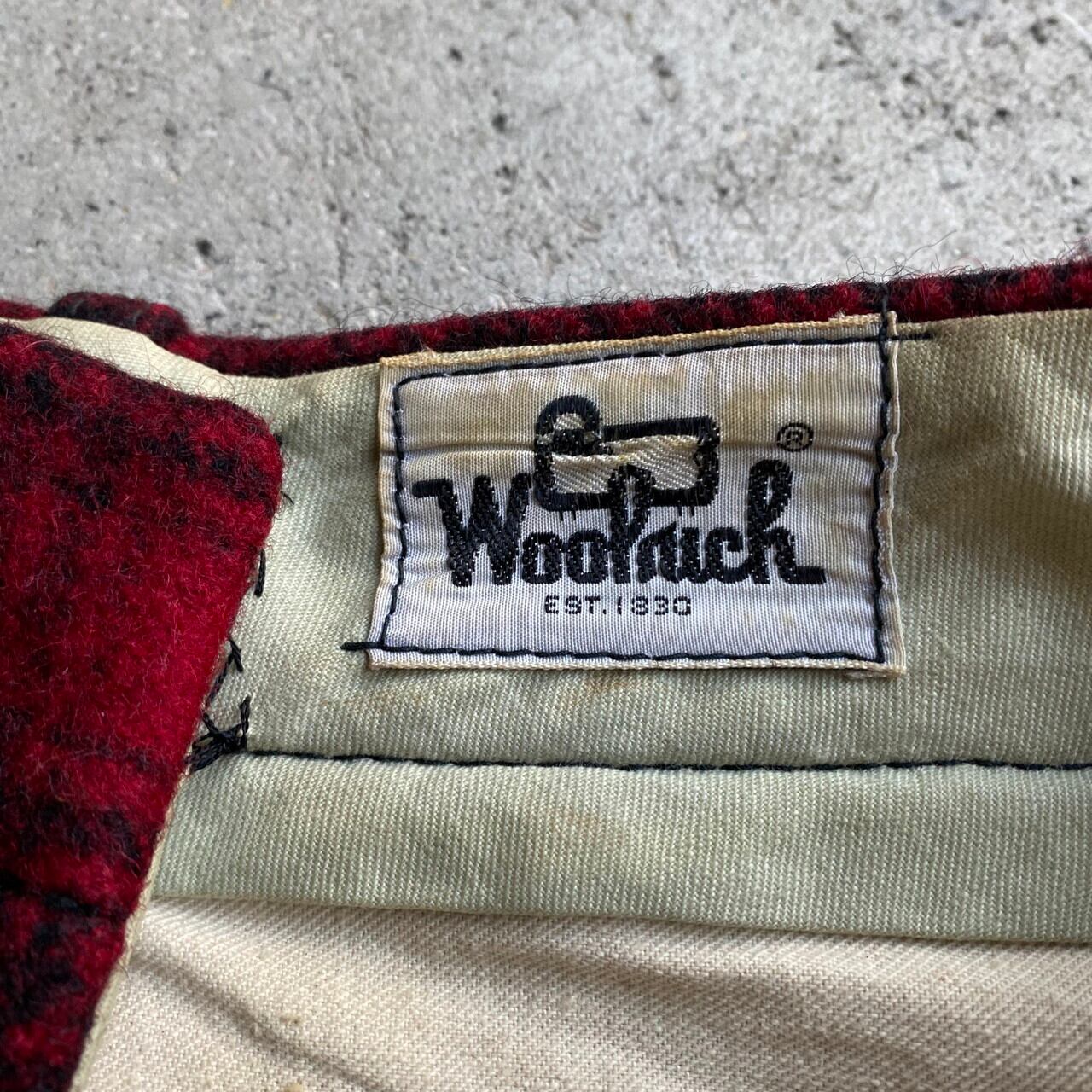 70年代 USA製 WOOLRICH ウールリッチ チェック柄 ウールハンティング