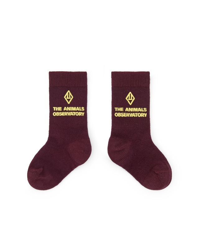 〈 THE ANIMALS OBSERVATORY 25AW 〉 Maroon Avocet Socks