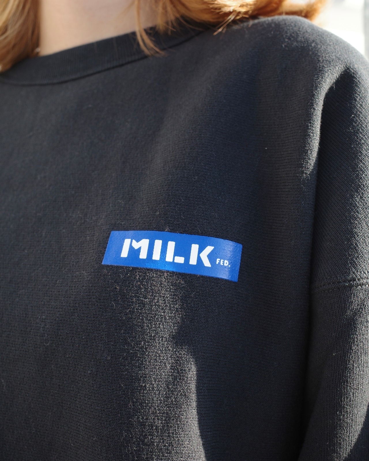 【MILKFED.】MILKFED.ⅹCHAMPION SWEAT TOP【ミルクフェド】