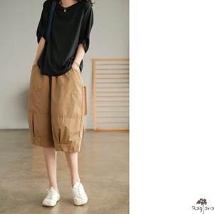 バルーンシルエット ハーフパンツ 5col M 10773