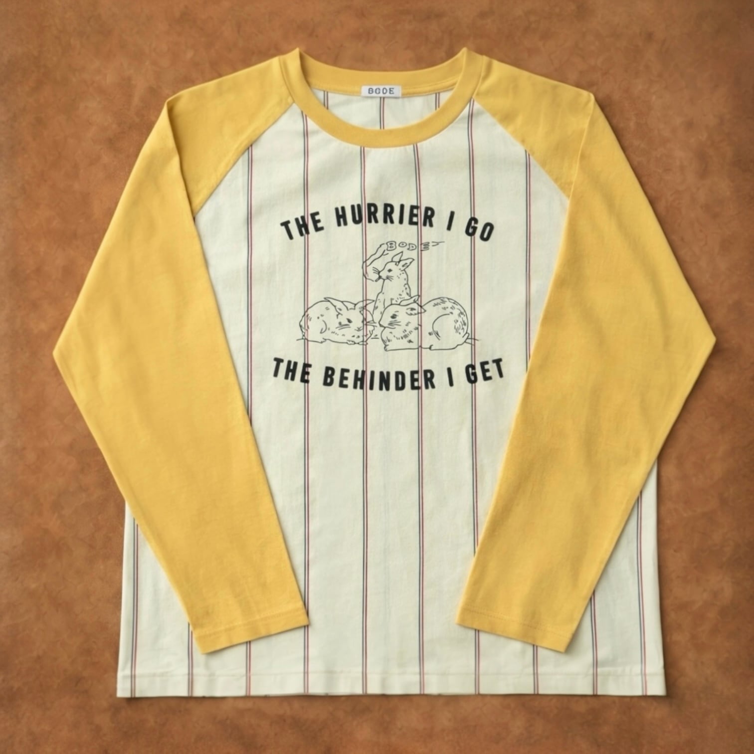 BODE  [SUMMERTIME STRIPE BASEBALL TEE]