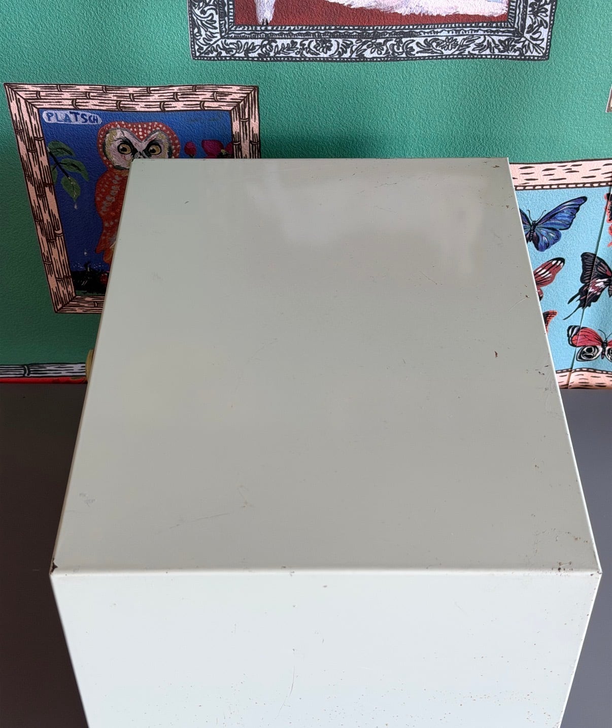 レトロポップ 希少 レターケース スチールキャビネット 引き出し 脚