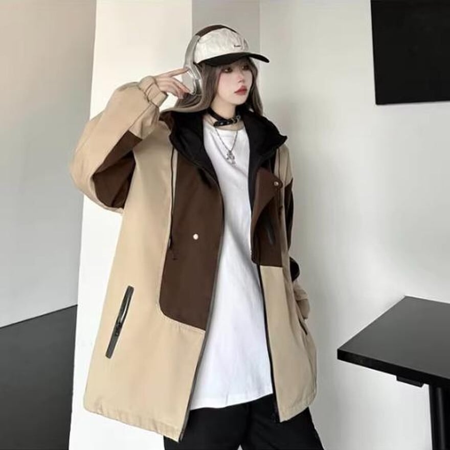 フーディ ジャケット オーバーサイズ ユニセックス 闇かわいい