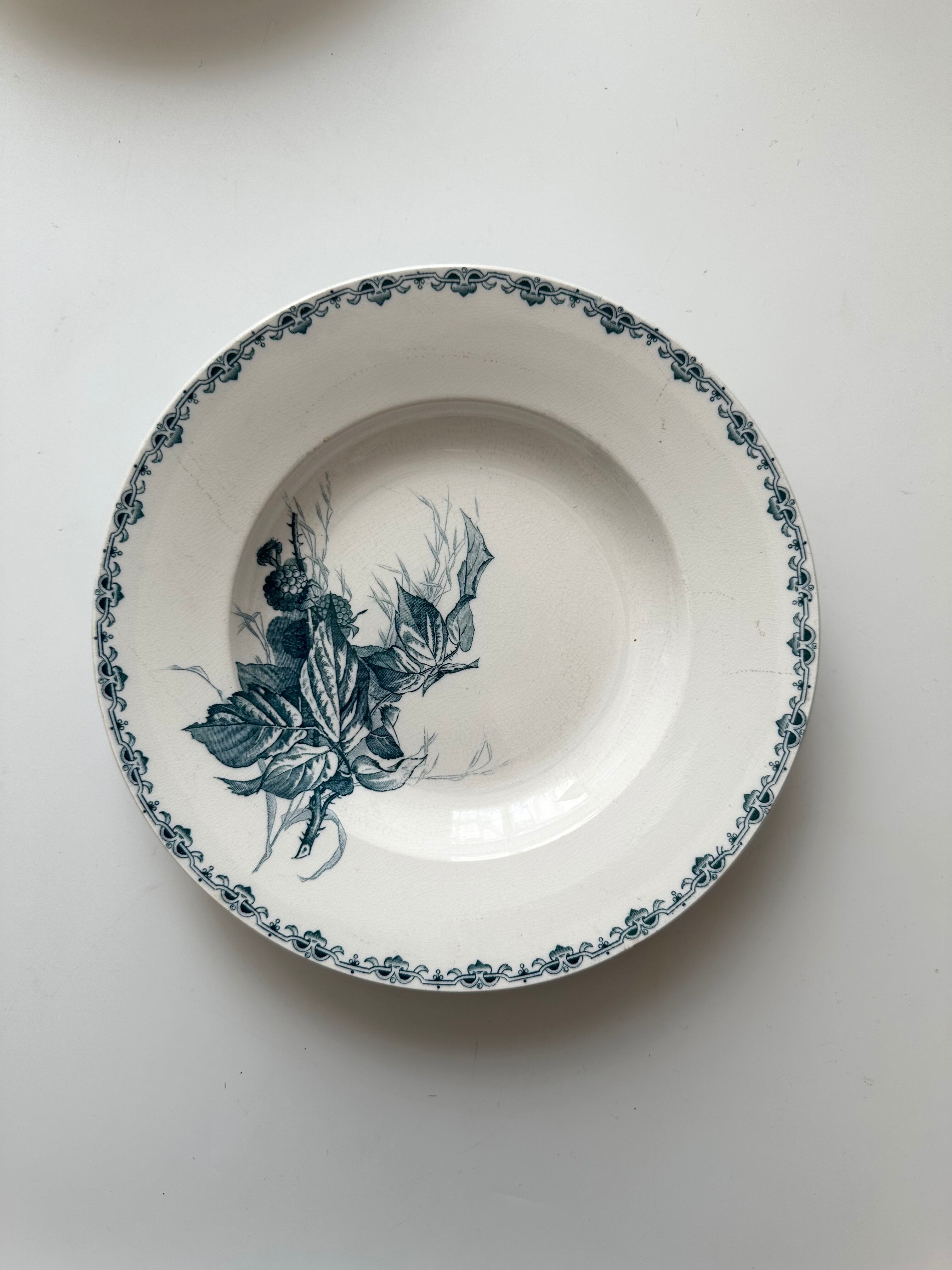 ショワジールロワ　フランス　アンティーク　プレート　皿　ビンテージ　ブロカント ショワジールロワ Choisy le Roi フランス アンティーク プレート 皿