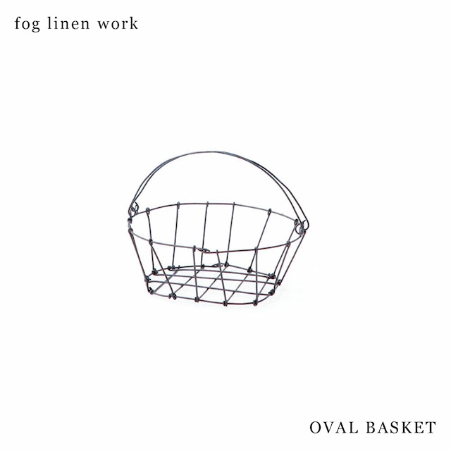 fog linen work / オーバルバスケットＭ