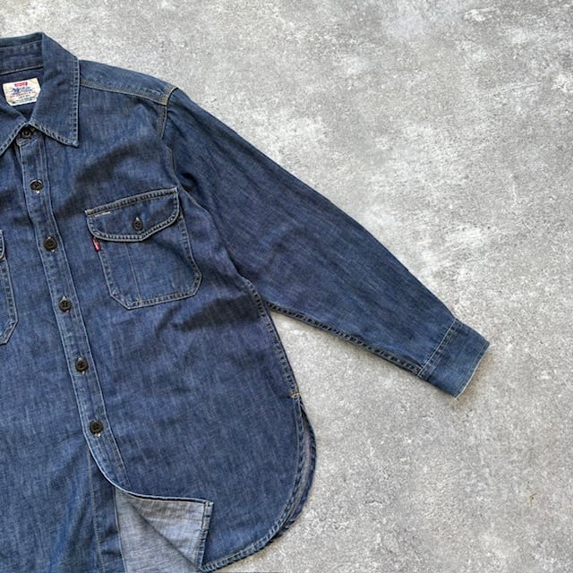 LEVI'S】Made in Hong Kong 90s リーバイス 香港製 長袖シャツ デニム