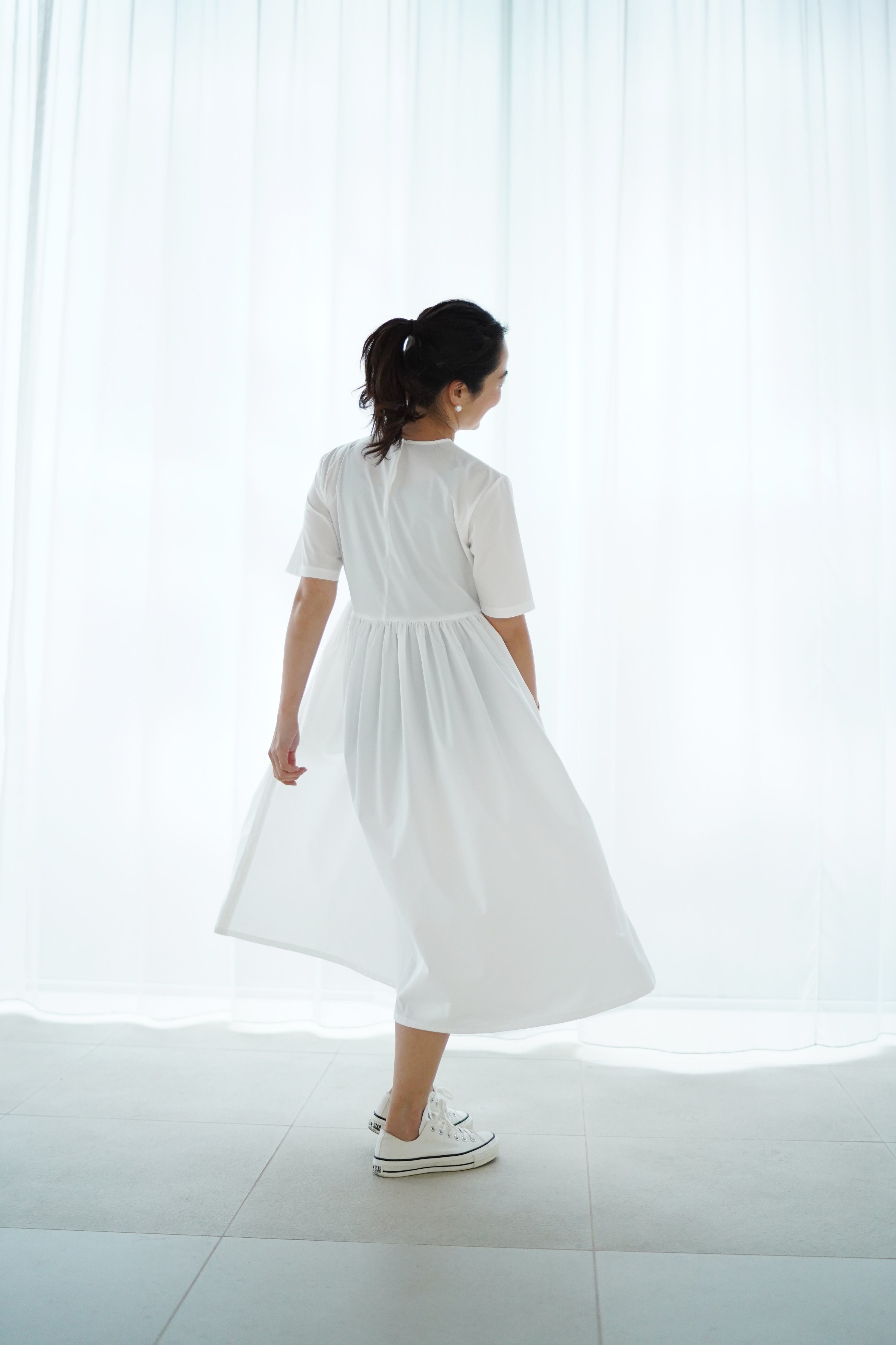 EVERYDAY DRESS short ホワイト 数量限定　エブリデイドレス