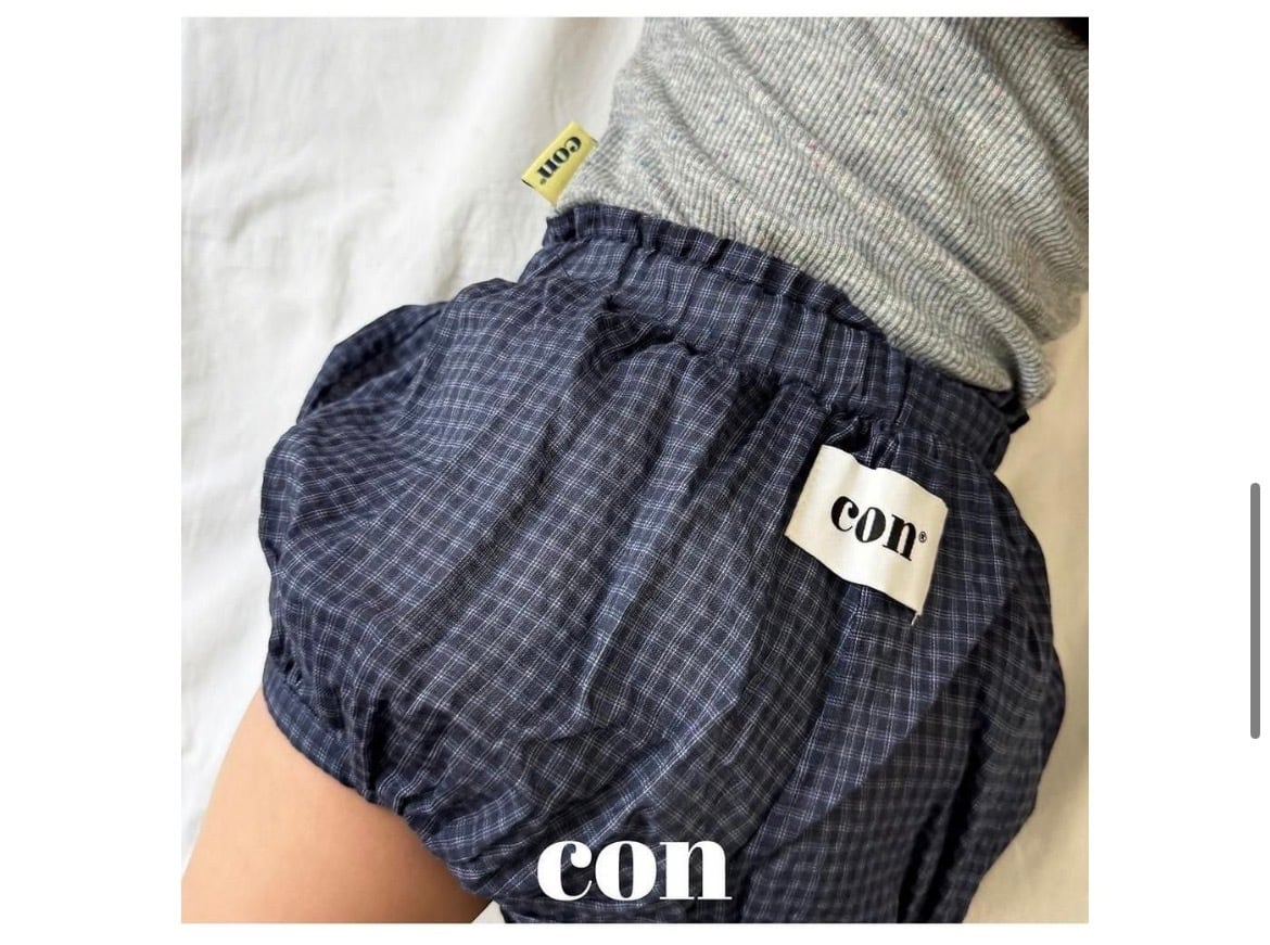 【予約】CON チェックブルマ 70~110