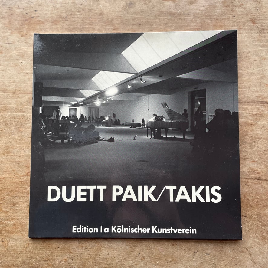 【絶版LP　中古 】ナム・ジュン・パイク　タキス　 Nam June Paik / Takis– Duett Paik/Takis / Klangraum Takis 1979  	Edition Kölnischer Kunstverein　[310195861]
