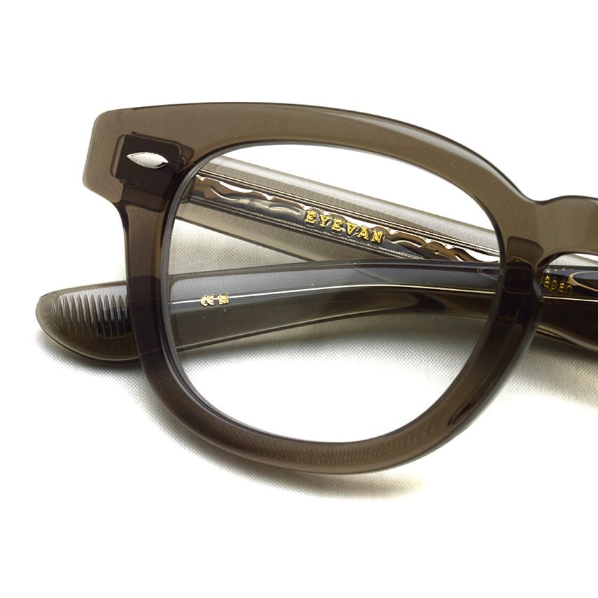 EYEVAN webb 47 SMK（クリアサングラス仕様） EYEVAN / WEBB-BR(47) / SMK スモーク・クリアグレー ボストン