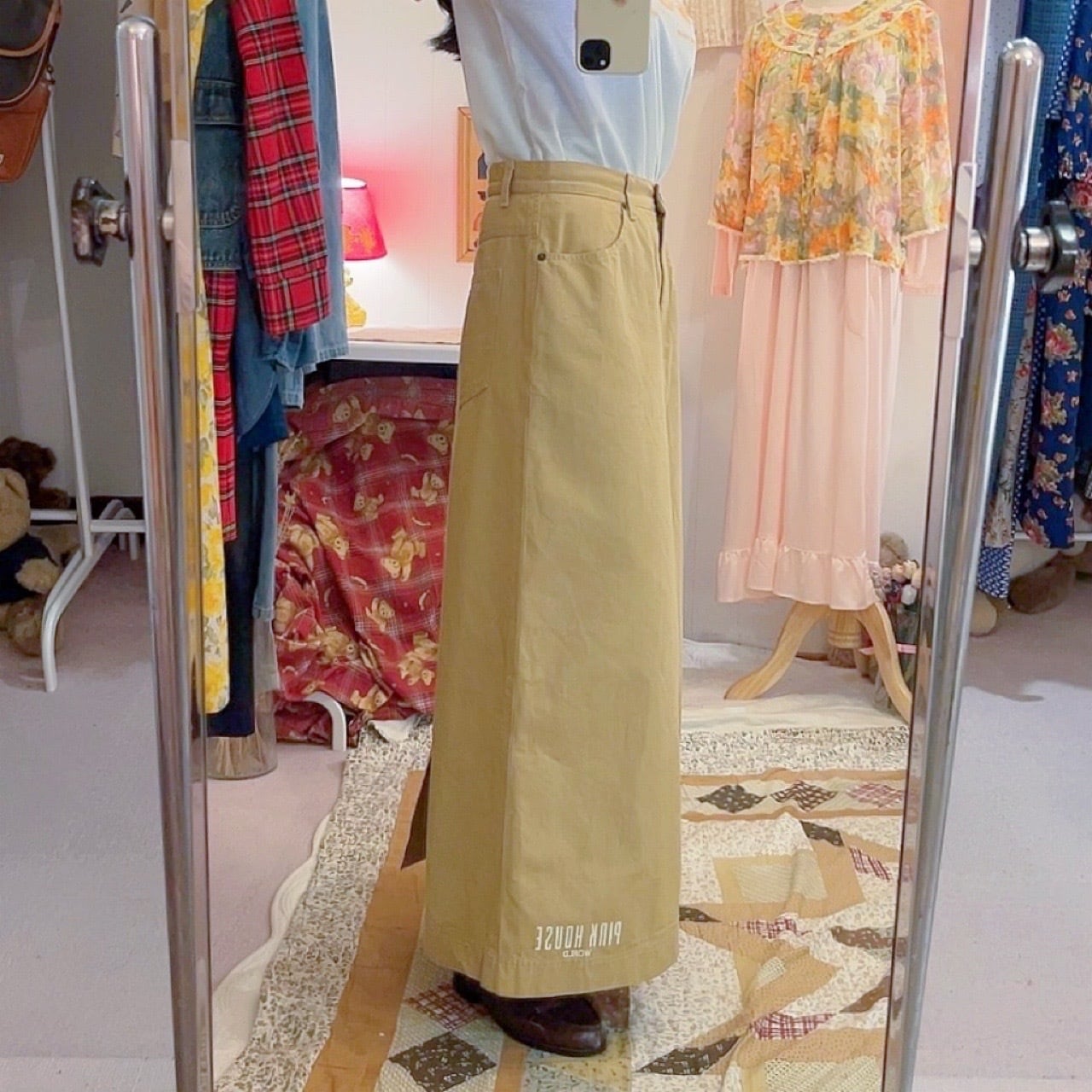 PINKHOUSE / wheel wappen long skirt
