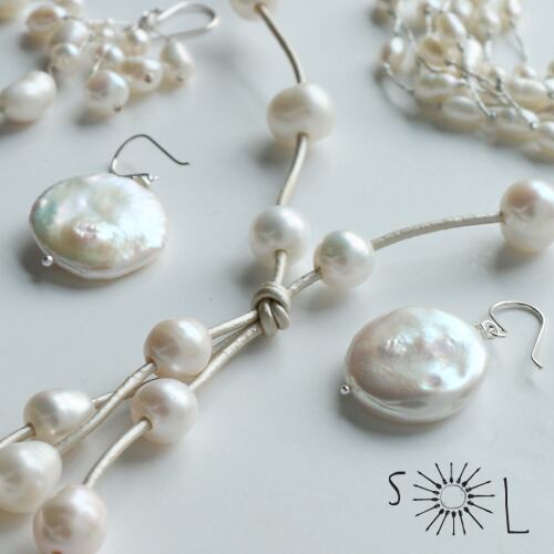 淡水パール【ホワイト 大粒パール ピアス】(品番sp341)【フォーマルにも】