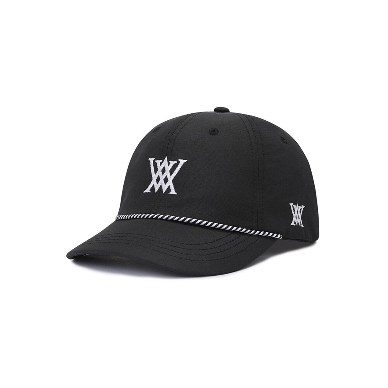 ANEW MEN TwoTone Halfcurved snapback [サイズ: F (AGDUMCP01BKF)] [カラー: BLACK]