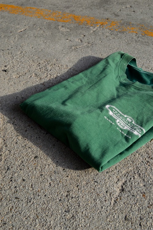 From Canada 90's-00's Old Single Stitch Souvenir Tee Vintage Fade Green "Tommy's Neighbourhood Pub" 90s スーベニア プリントT シングルステッチ