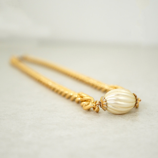 【FRENCH ANTIQUE】SHELL PEARL NECKLACE