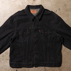 極美品 46 先染め 米国製 Levi's 70506 ブラックデニムジャケット Gジャン リーバイス