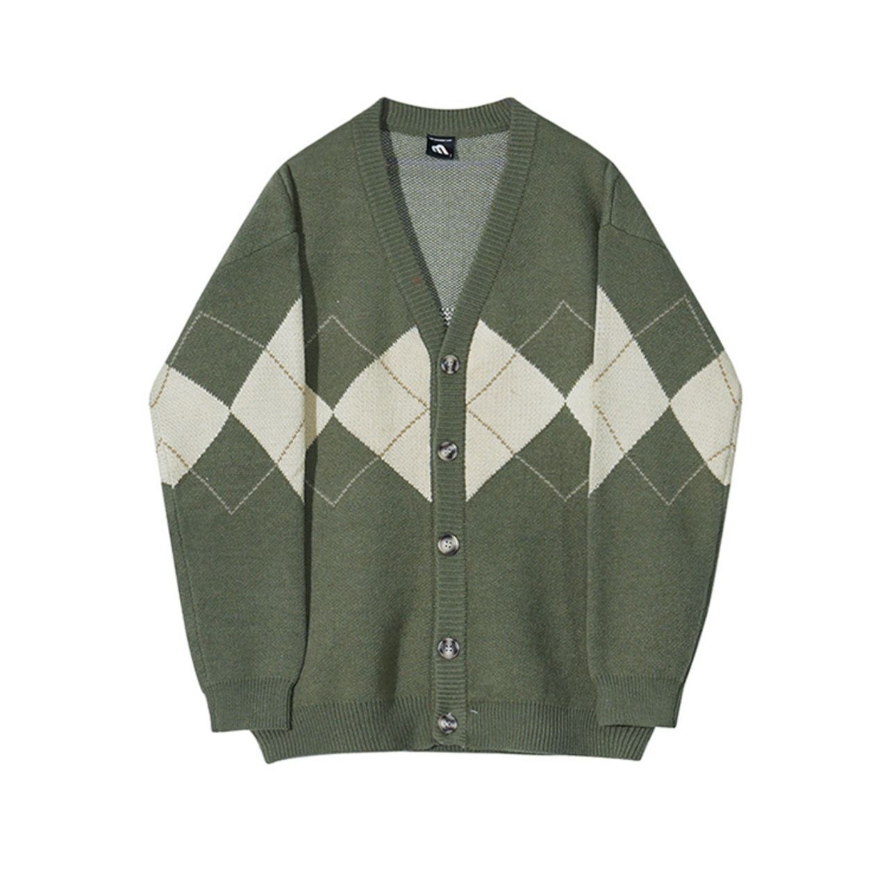 ポイントアーガイルニットカーディガン　MT0080323