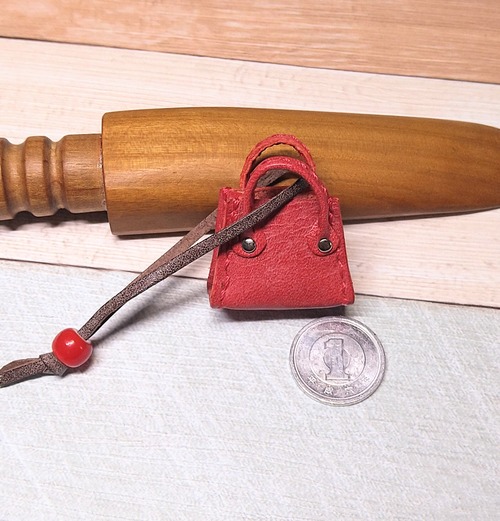 ミニチュアハンドバッグ  レッド
