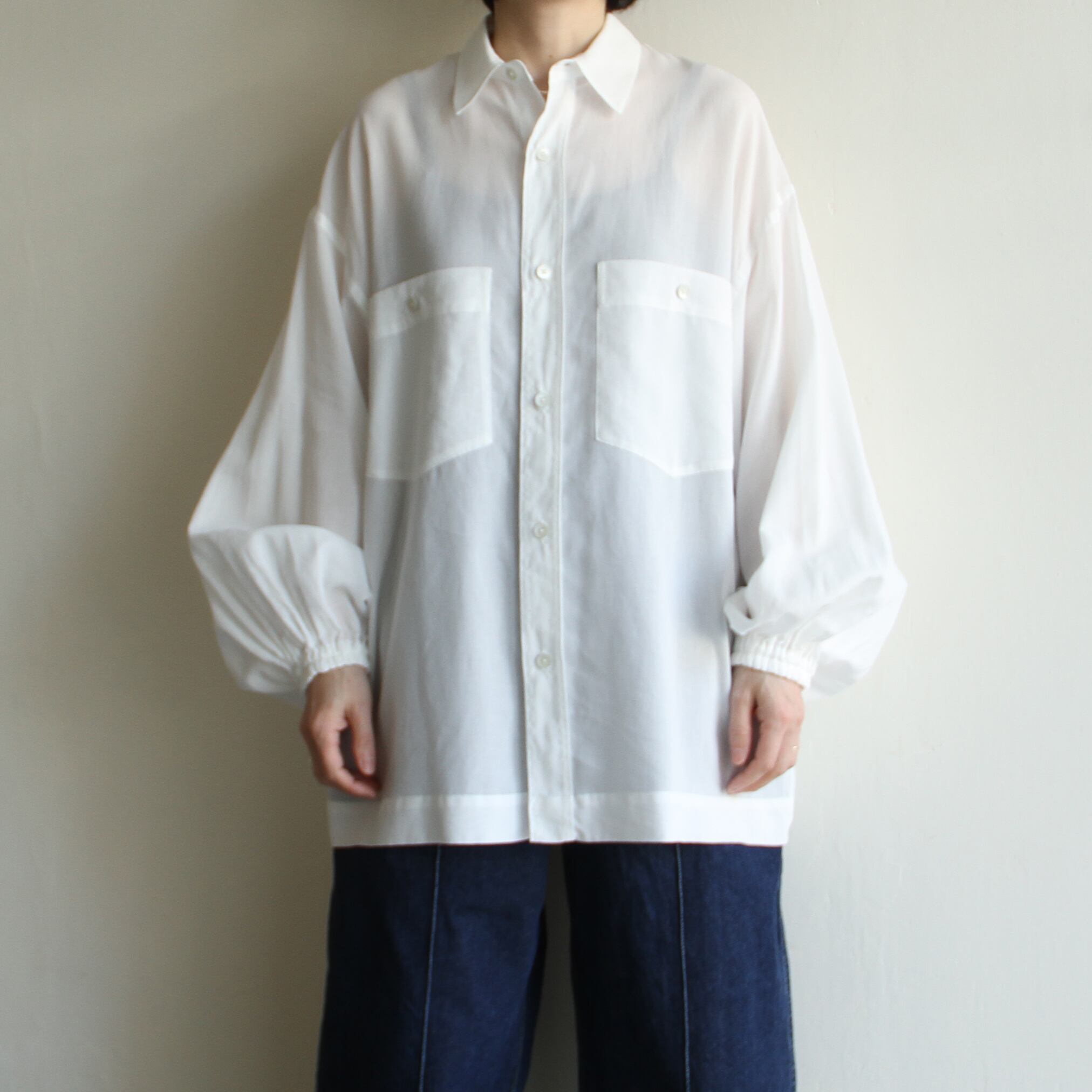 TOURNON. Cotton georgette over shirt | Terminal
