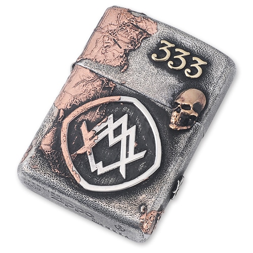 【ACE METAL WORKS　エースメタルワークス　ZIPPO　ジッポライター】アーマージッポ/シルバー&コパーエンベリッシュメンツ/オールハンドプレイスドレタリング#02【送料無料】