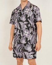 【SUNS】PAISLEY PATTERN OPEN COLLAR SHIRTS［RSS025］
