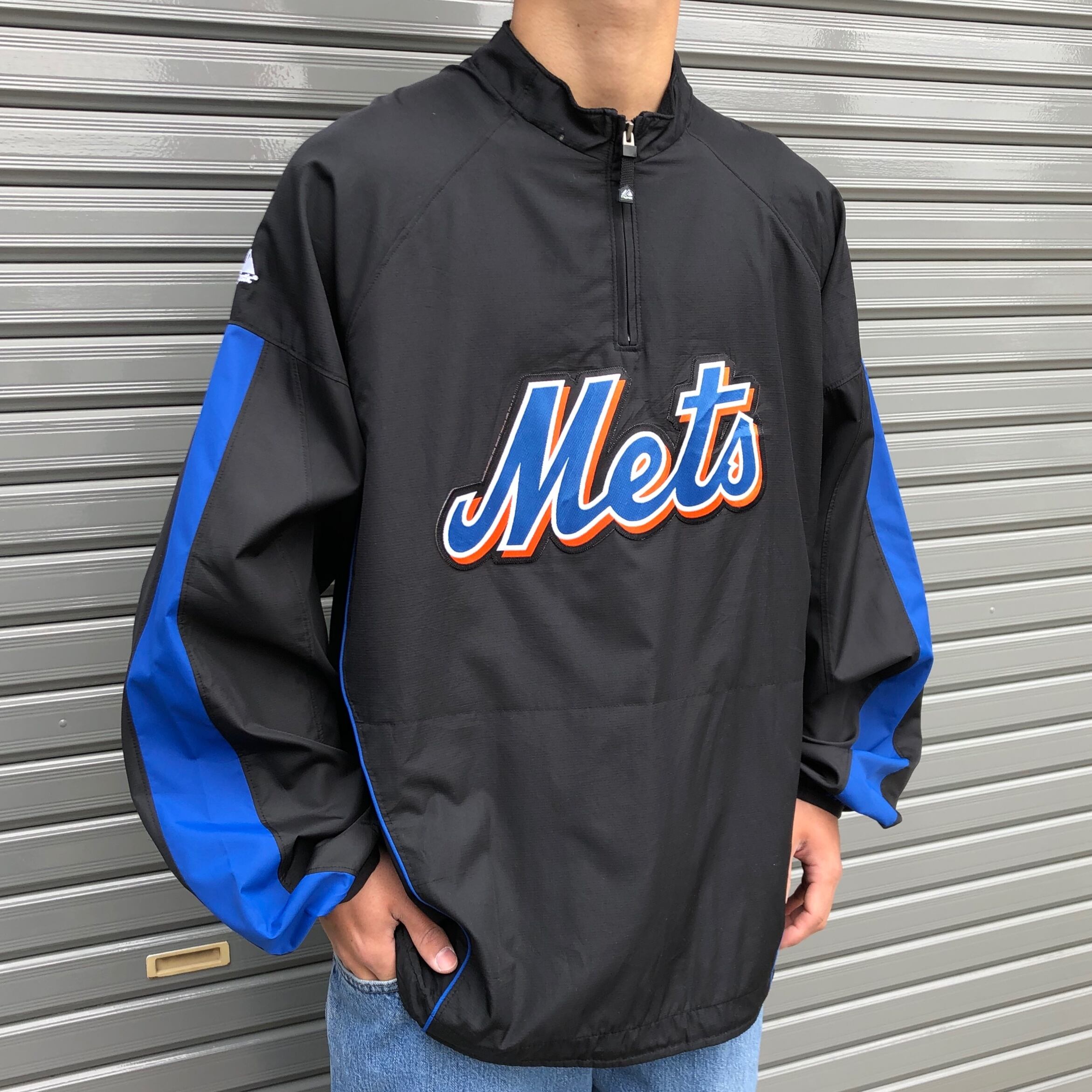 マジェスティック MLB Mets ナイロンジャケット - アウター