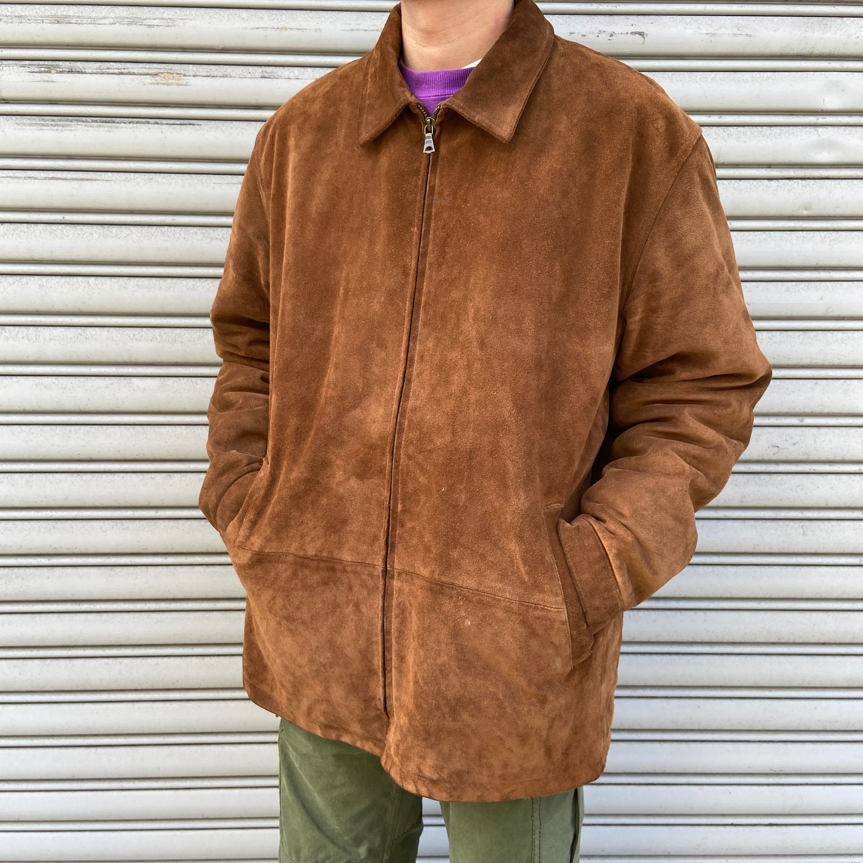 90s ラルフローレン ANDREW PANT ツータックチノパン 茶系 W34 | 古着