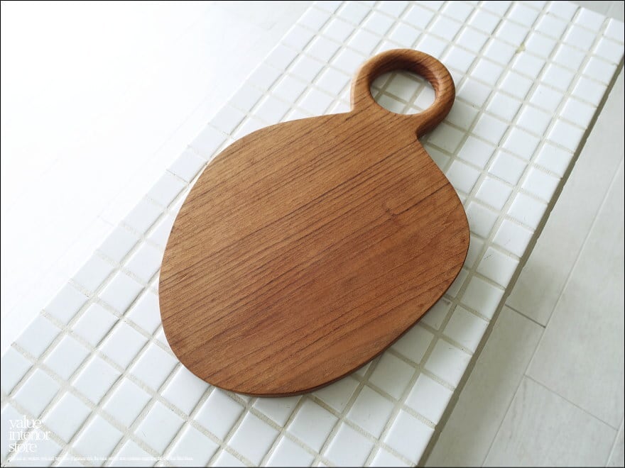 チークカッティングボードcroch まな板 キッチン用品 一枚板 調理器具 ナチュラル 無垢材 天然オイル仕上げ 32x19cm