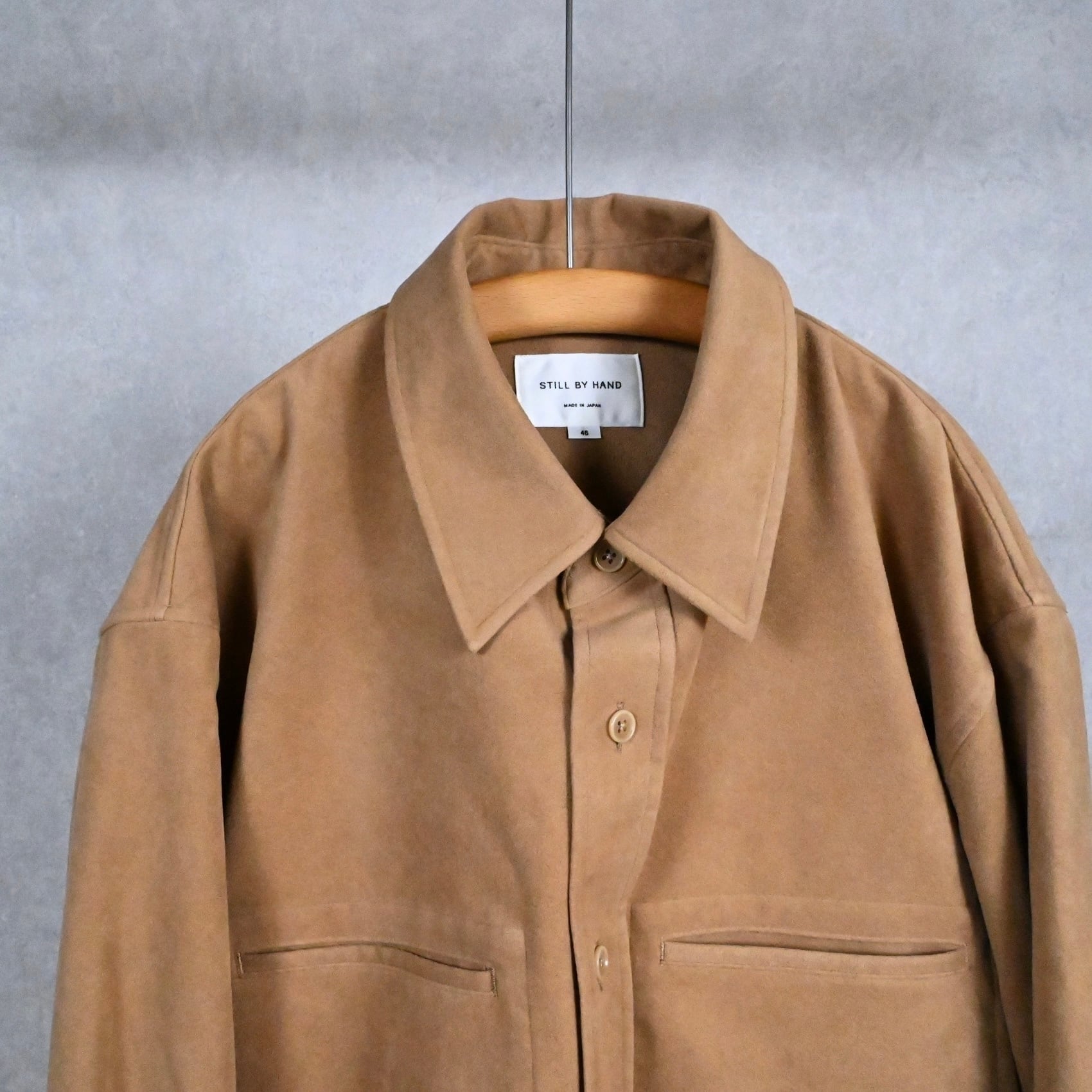 25AW》【STILL BY HAND】SUEDE SHIRT BLOUSON スティルバイハンド