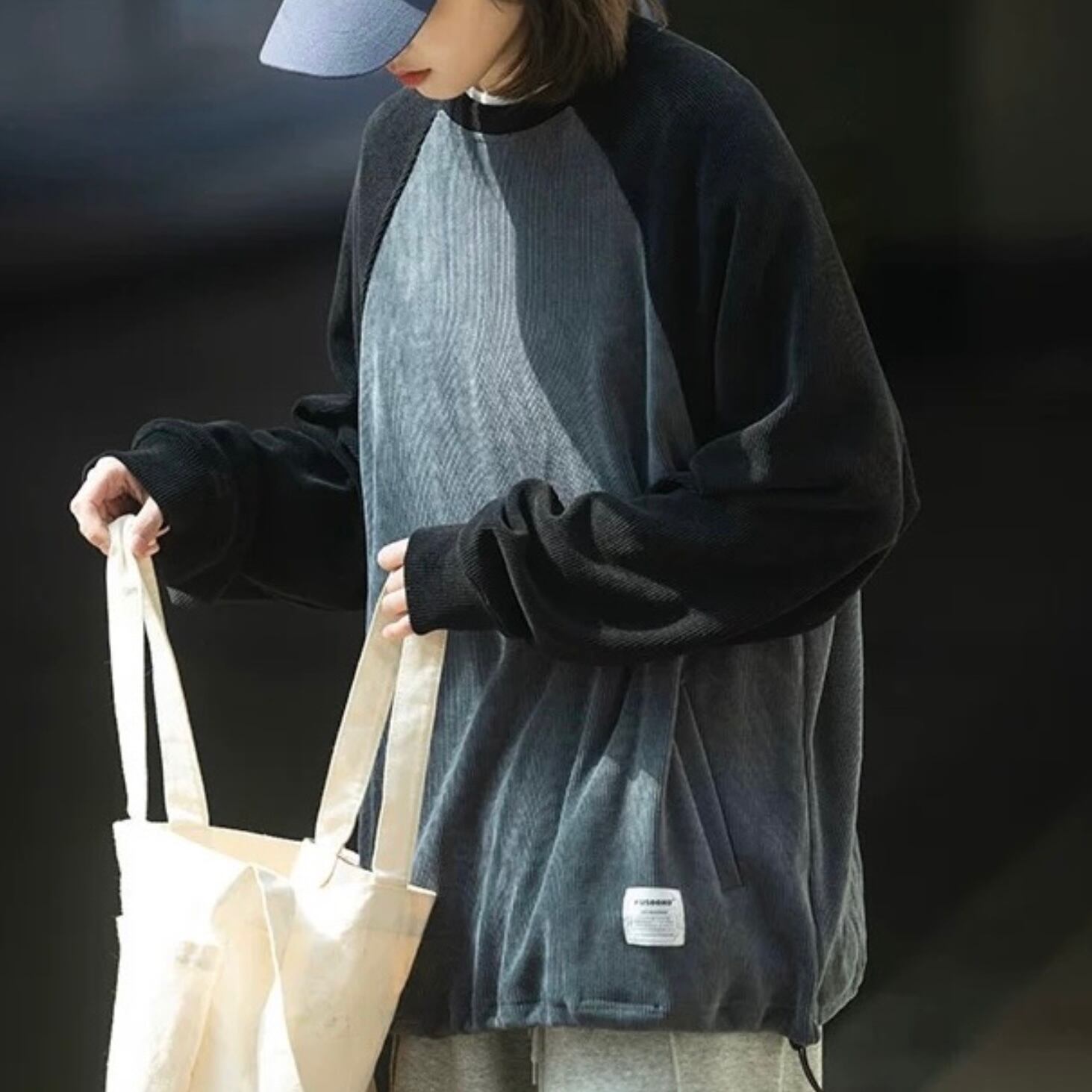 ラグランスリーブスウェットシャツ J0083