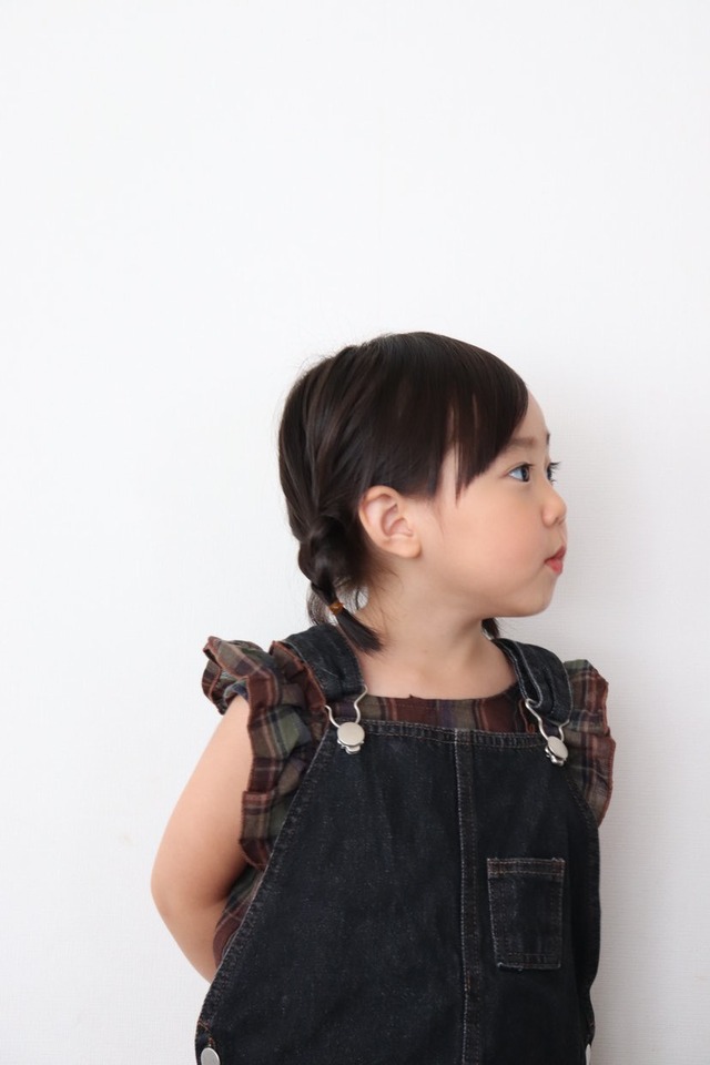 【取寄】渋めcolorでレトロ可愛いノースリーブチェックセットアップ