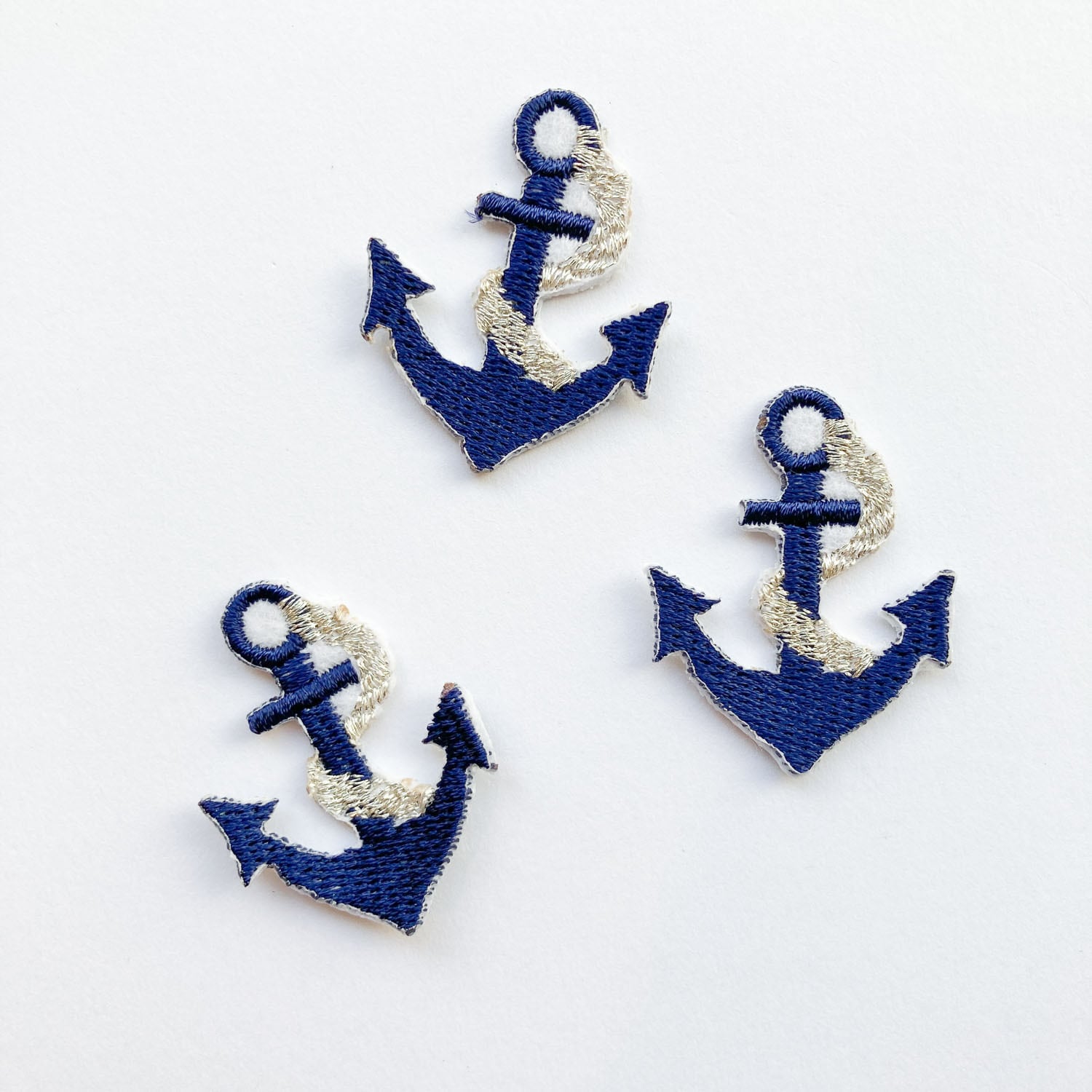 再入荷〉ラメ入り碇マークワッペン | Dua-アクセサリーパーツショップ