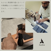 Kotyle 二つ折り財布 オリーブ＆ナチュラル コルク製 小銭入れ付き