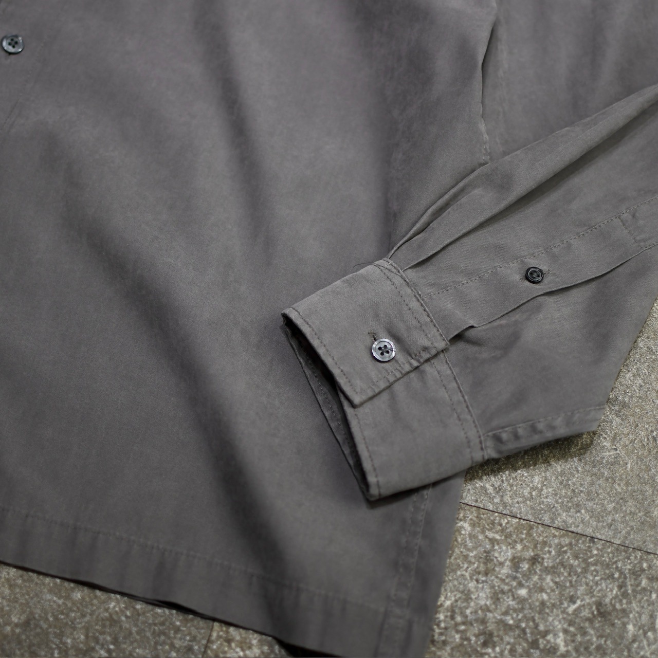 BRANDINI charcoal gray smooth cloth shirt