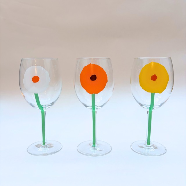 うそみたいなコップ｜ガーベラのワイングラス大